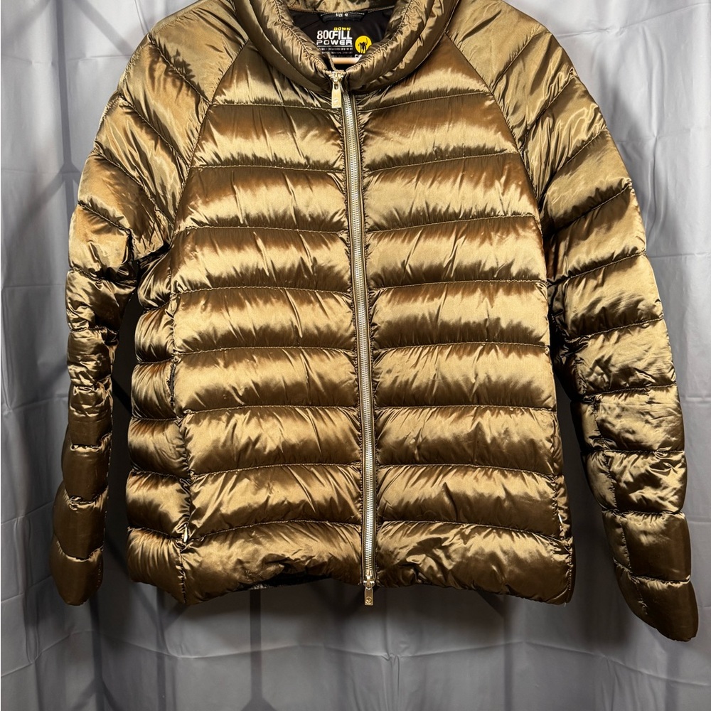 Eddie Bauer Metallic Gold Puffer Jacket